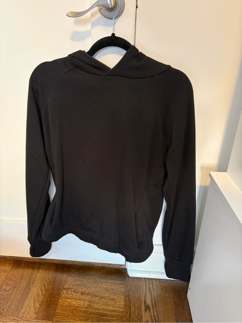 BCBGMaxAzria Black Pullover Hoodie